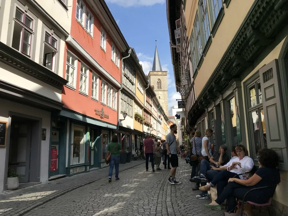 Krämerbrücke in Erfurt Thuringia, Germany Photo Heatheronhertravels.com