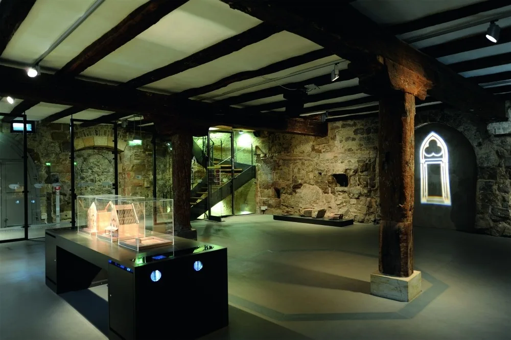 Old Synagogue Erfurt, Exhibition space on the ground floor Photo: Albrecht von Kirchbach