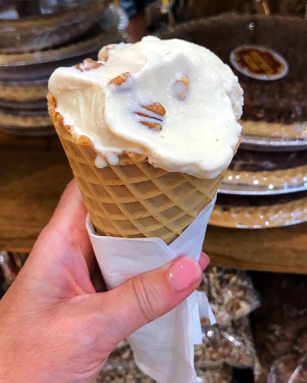 Pecan ice cream in Alabama Photo Heatheronhertravels