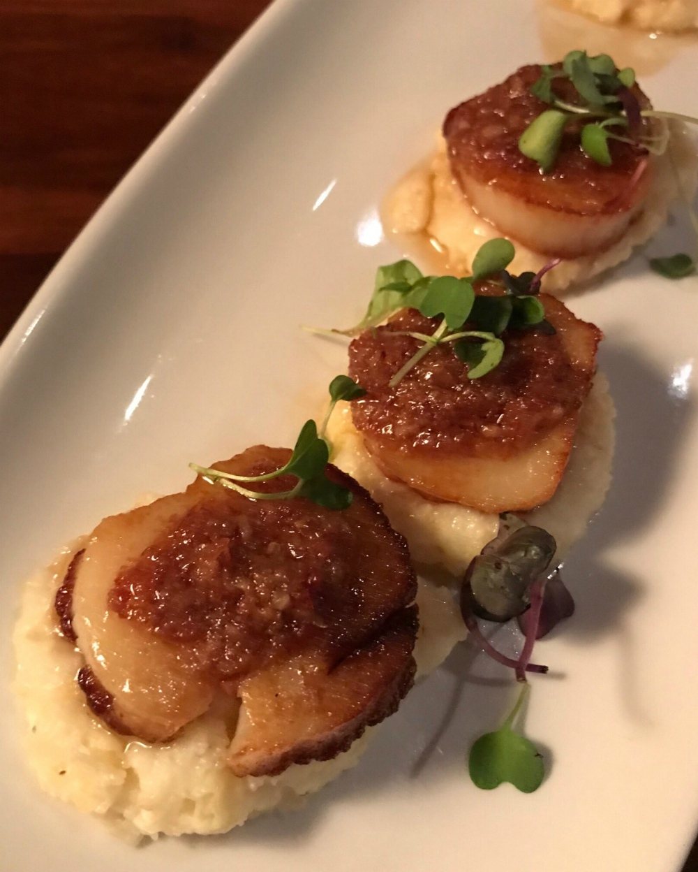 Scallops at Grille 29 in Huntsville Alabama Photo Heatheronhertravels