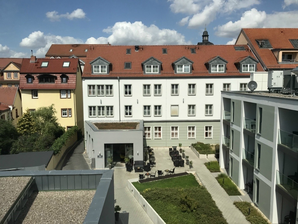 View of Hotel Am Kaisersaal in Erfurt, Thuringia, Germany