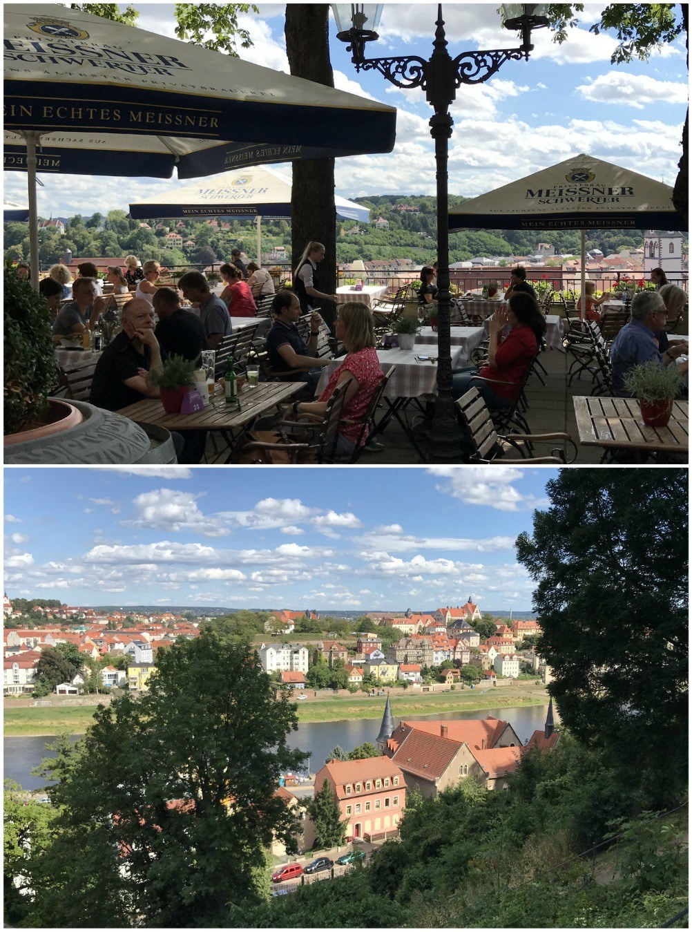 Views from cafe terrace in Meissen in Saxony, Germany Photo Heatheronhertravels.com