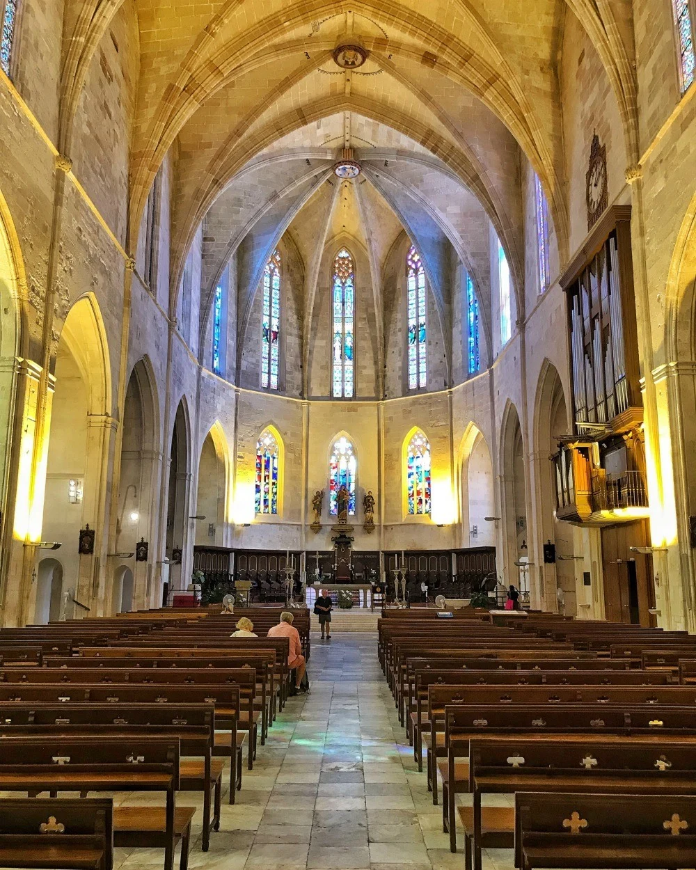 Cathedral interior in Ciutadella Menorca Spain Photo Heatheronhertravels.com