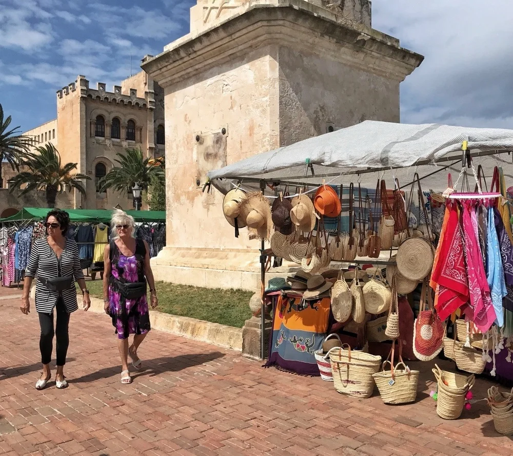 Market in Placa Born in Ciutadella Menorca Spain Photo Heatheronhertravels.com