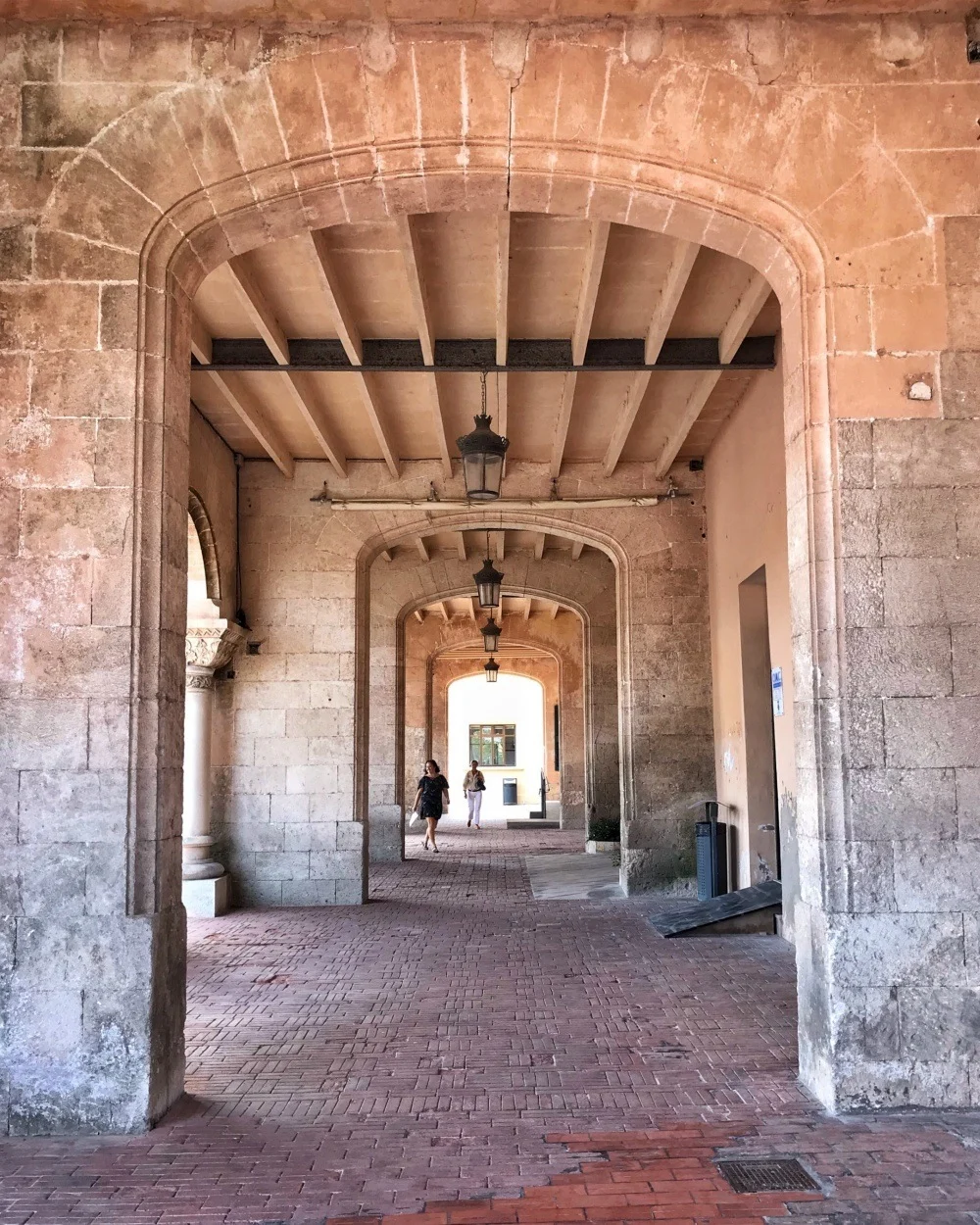 Town Hall arcades in Ciutadella Menorca Spain Photo Heatheronhertravels.com