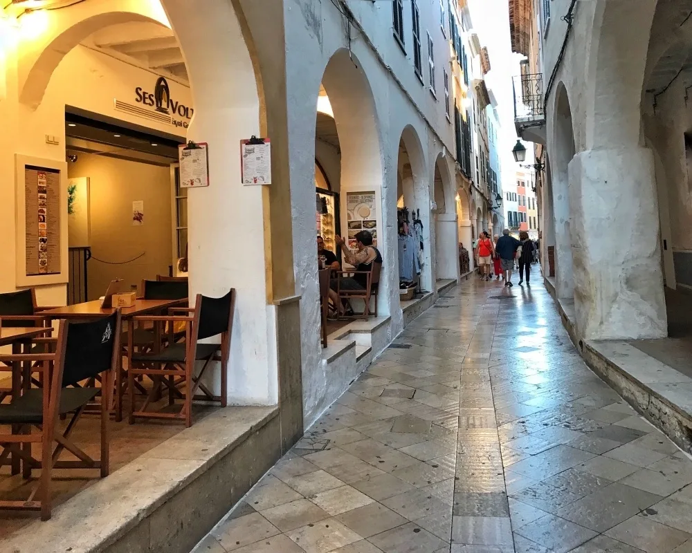 Carrer Ses Voltes in Ciutadella Photo Heatheronhertravels.com