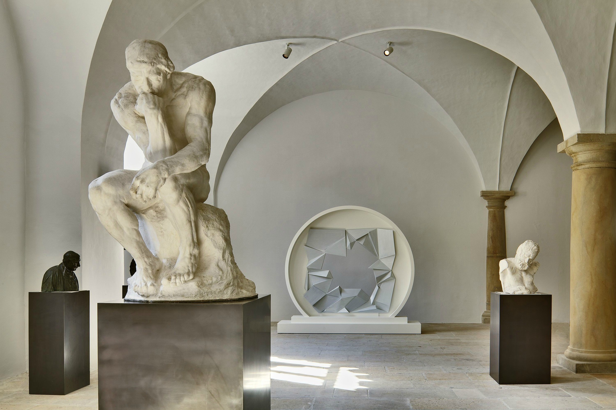 Sculpture Hall at Albertinum Dresden with The Thinker by Rodin Photo David Brandt