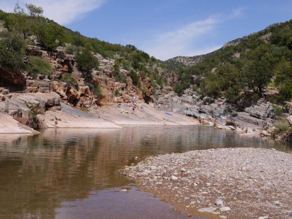 The first swimming place at Paradise Valley in Morocco Photo Heatheronhertravels.com