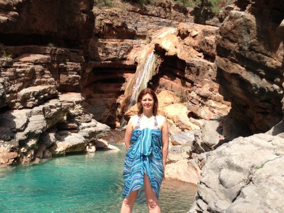 The final waterfall at Paradise Valley in Morocco Photo Heatheronhertravels.com