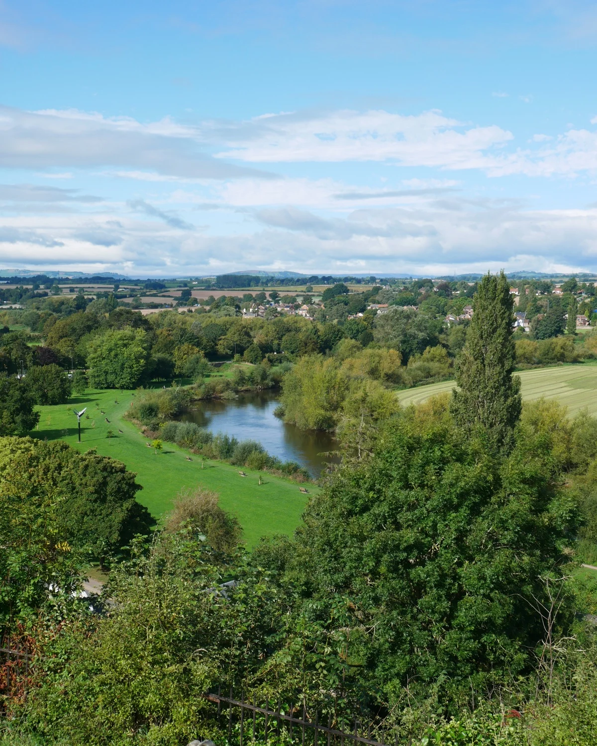 View from the Prospect in Ross on Wye Photo Heatheronhertravels.com