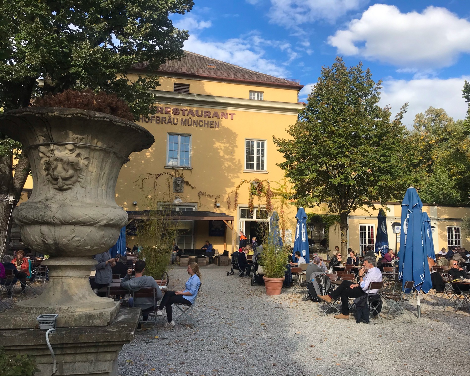 Park cafe in Munich, Germany