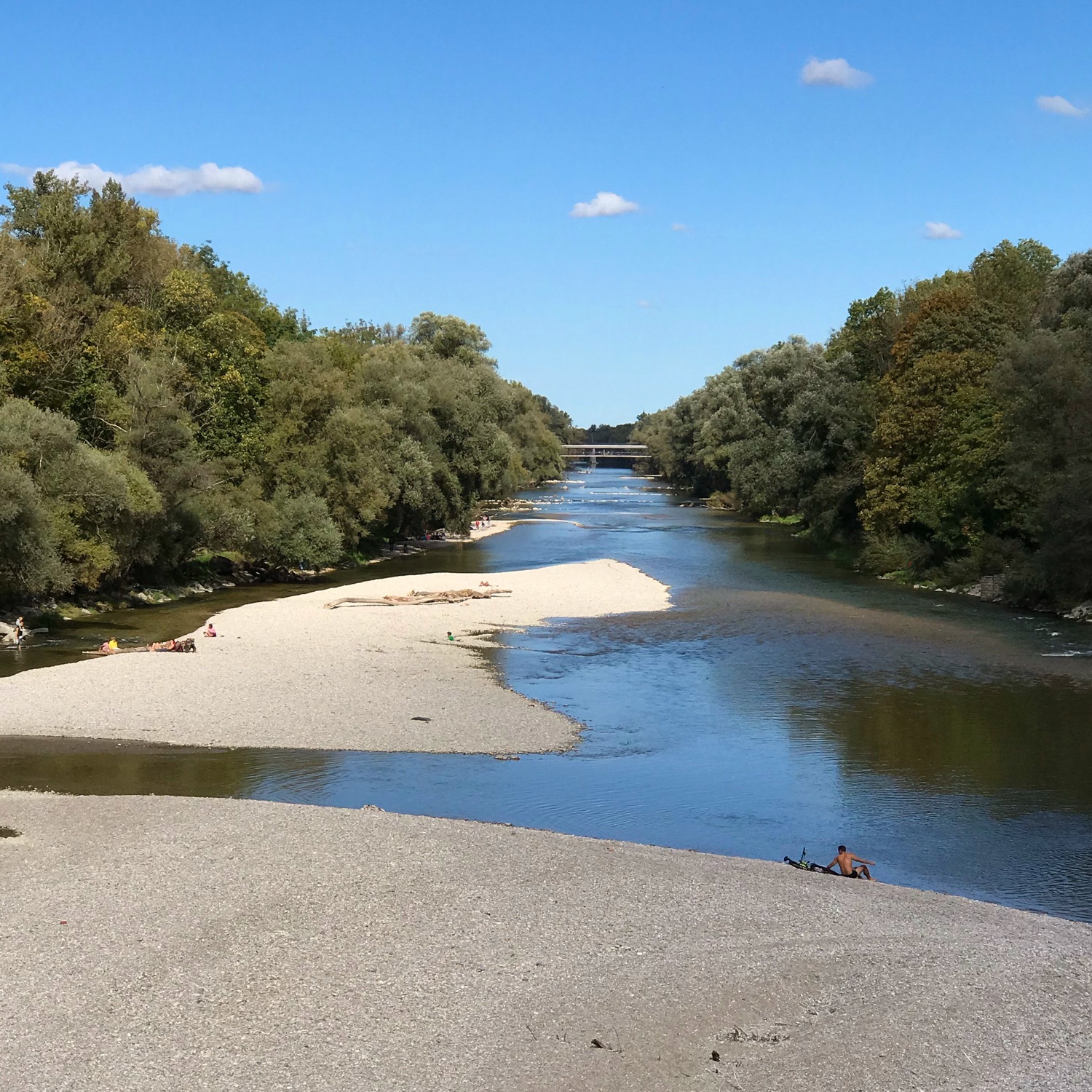 River Isar in English Garden in Munich, Germany Photo Heatheronhertravels.com