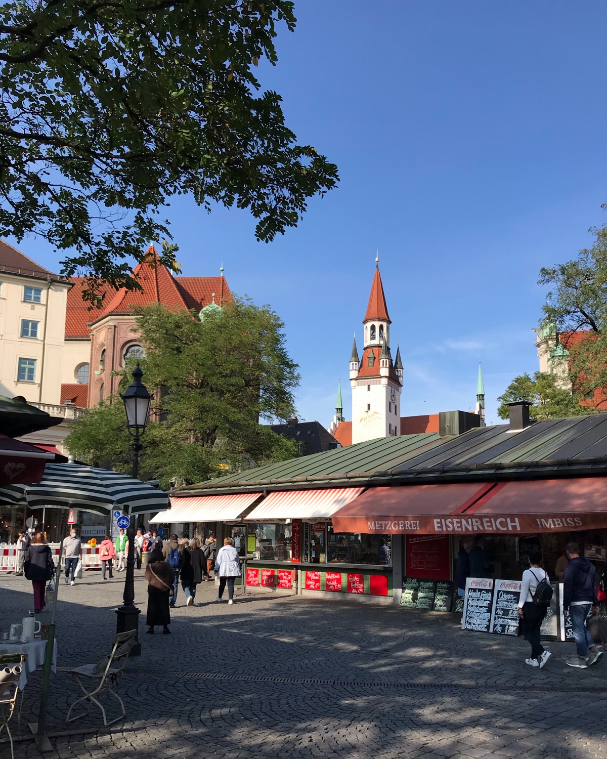 Viktualienmarkt in Munich, Germany Photo Heatheronhertravels.com