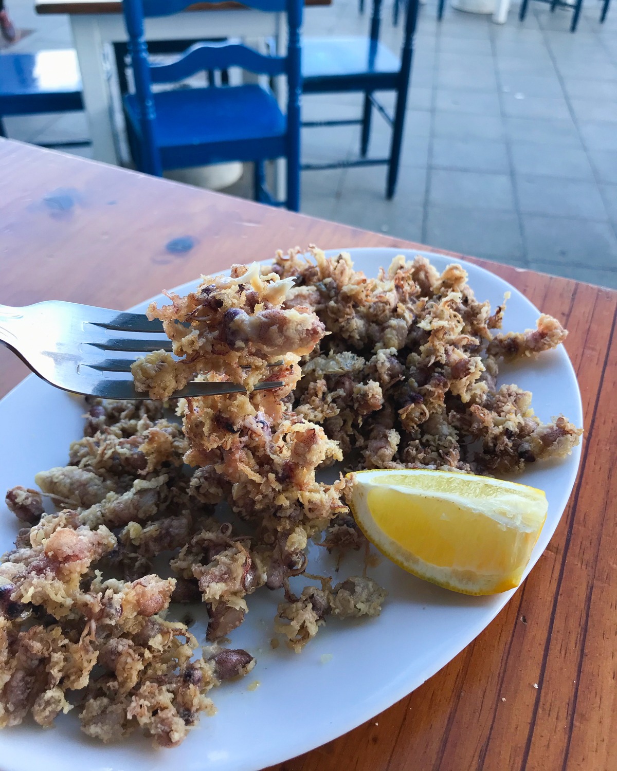 Baby squid in batter in Lanzarote Photo Heatheronhertravels.com