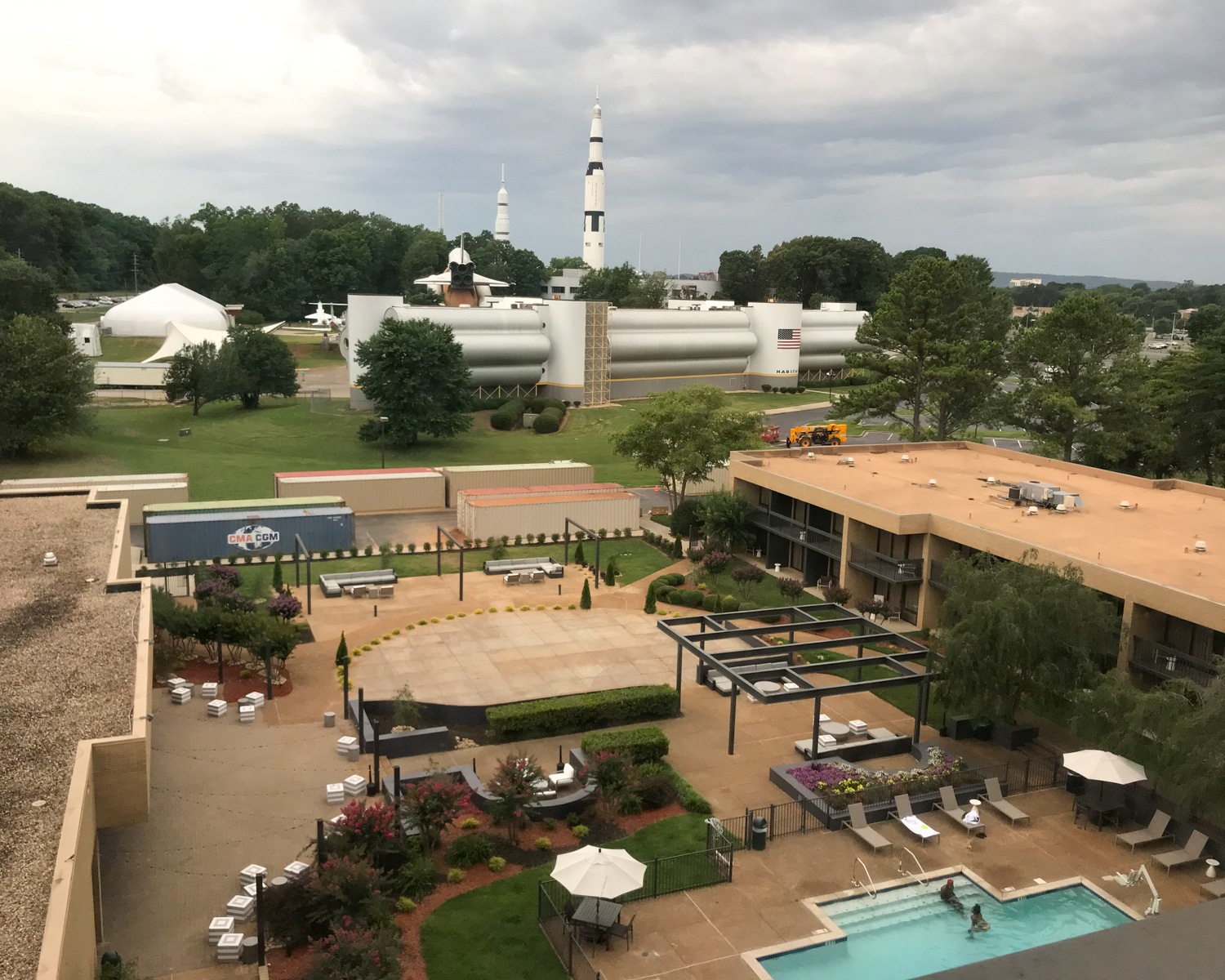 View from Marriott Huntsville Rocket Center Photo: Heatheronhertravels.com
