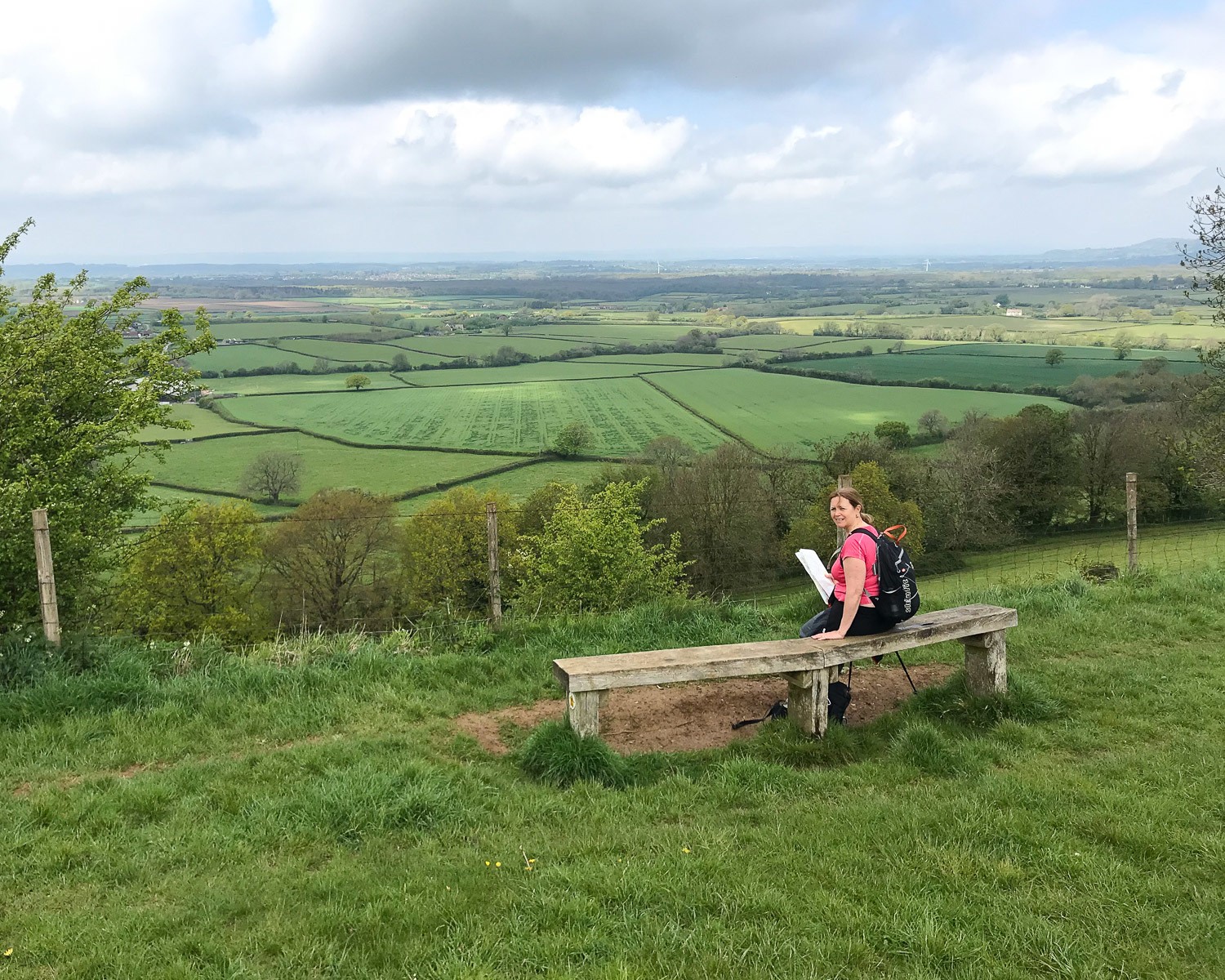 View over Horton on the Cotswold Way 