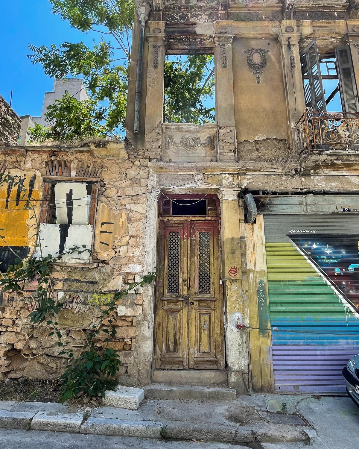 Abandoned house in Psyri Athens Photo Heatheronhertravels.com