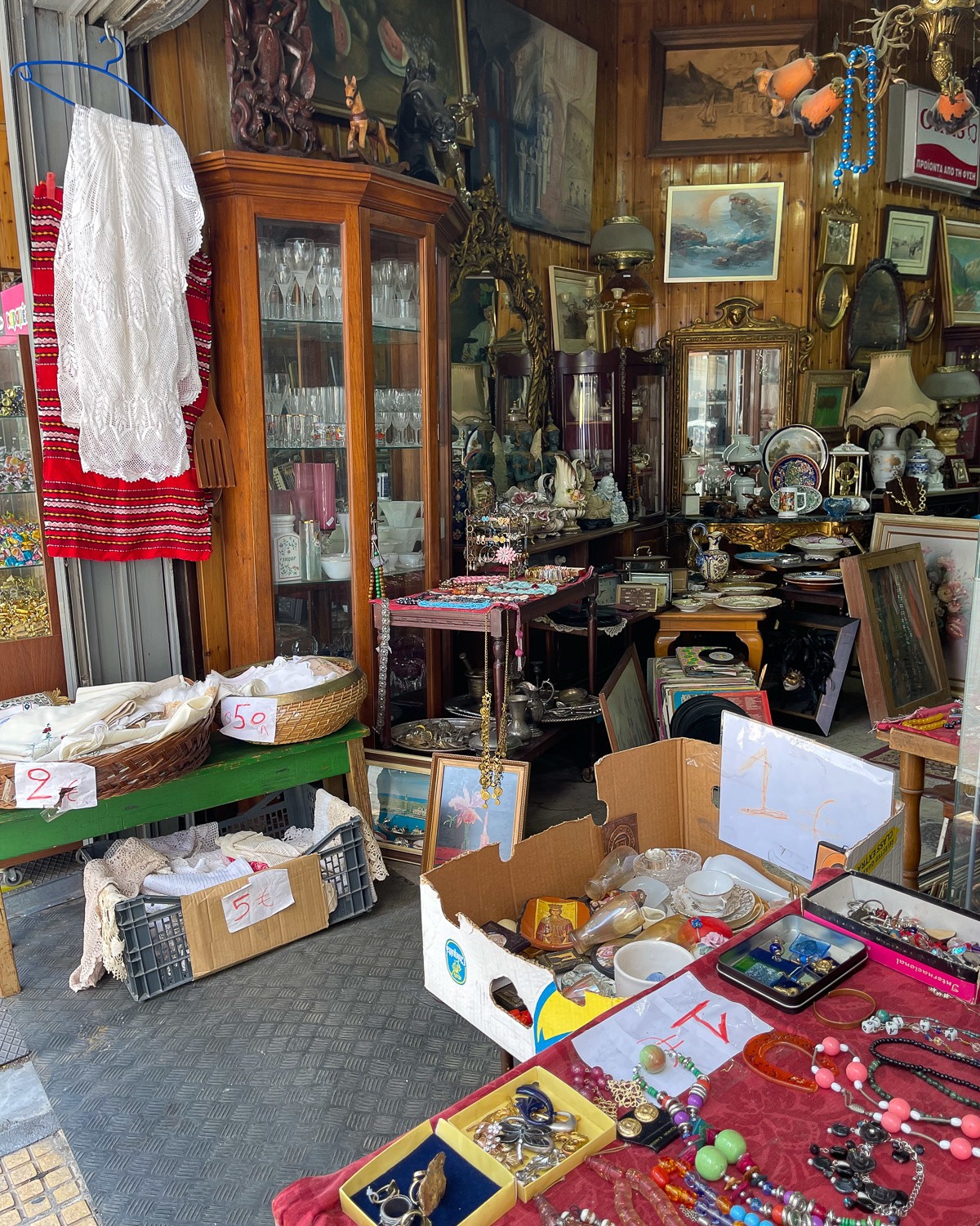 Antique shop near the Central Market in Athens Photo Heatheronhertravels.com