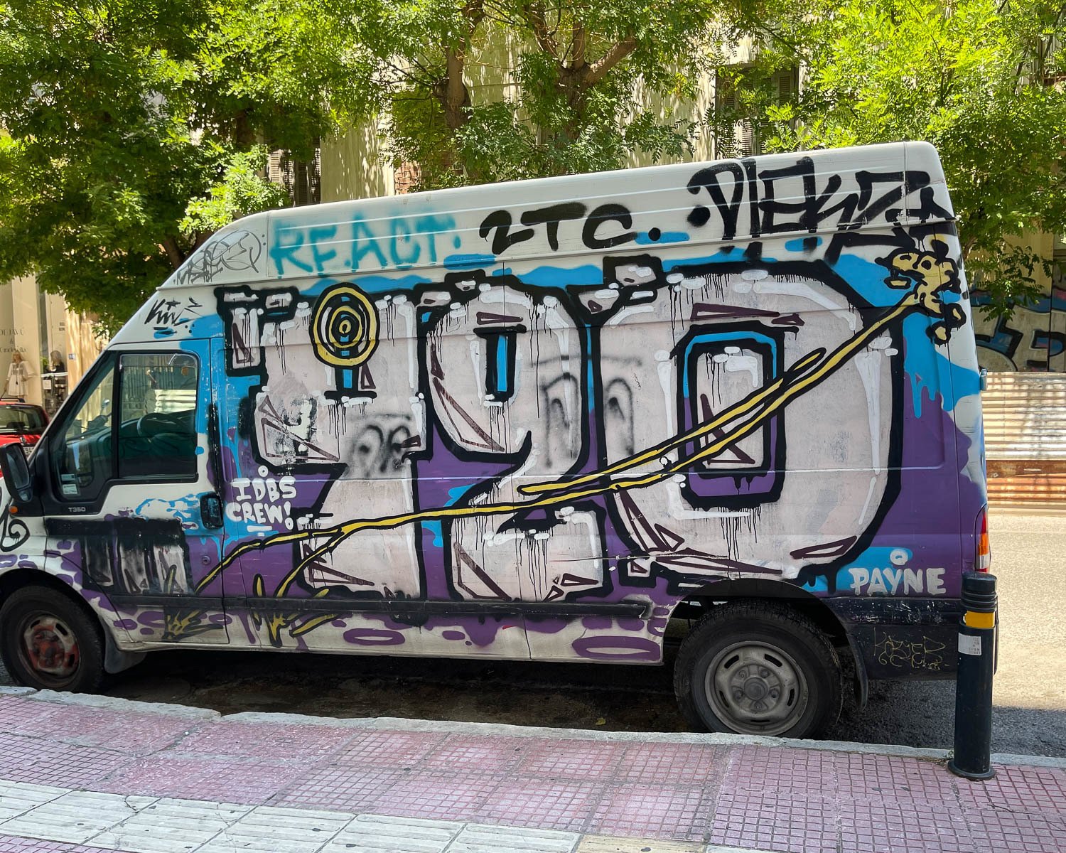 Street art Vans in Metaxourgeio Athens Photo Heatheronhertravels.com