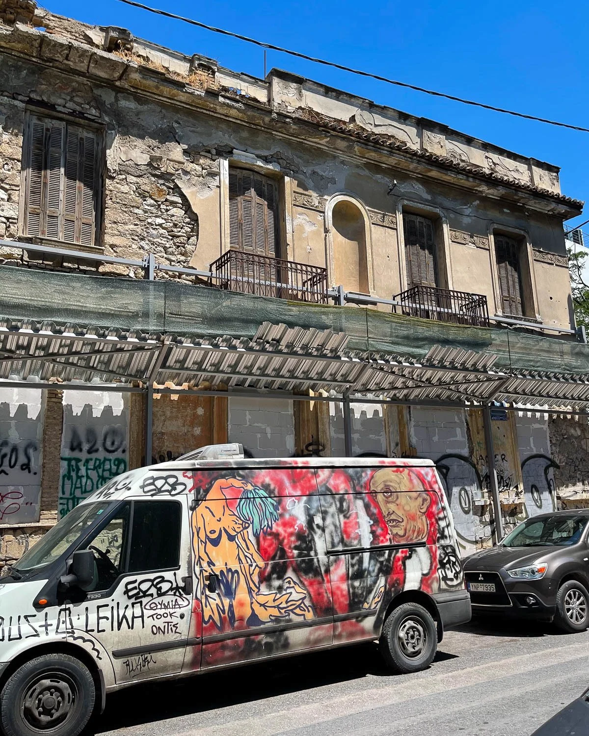 Street art Vans in Metaxourgeio Athens Photo Heatheronhertravels.com