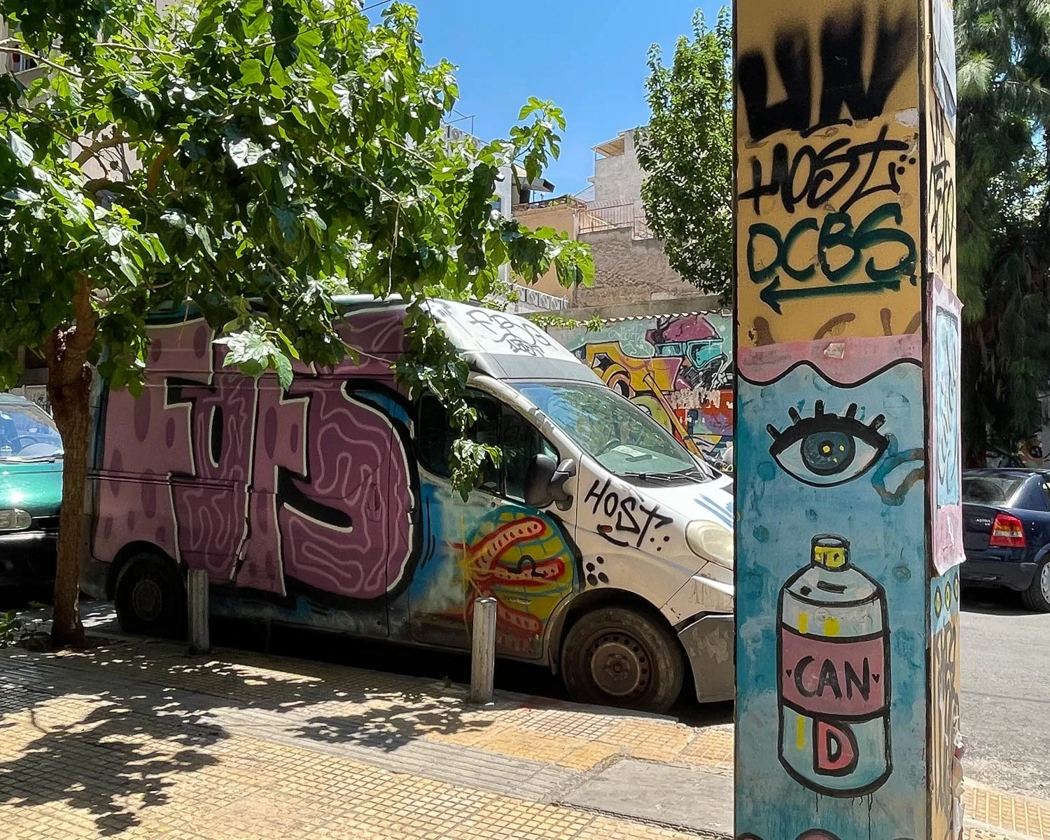 Street art Vans in Metaxourgeio Athens Photo Heatheronhertravels.com