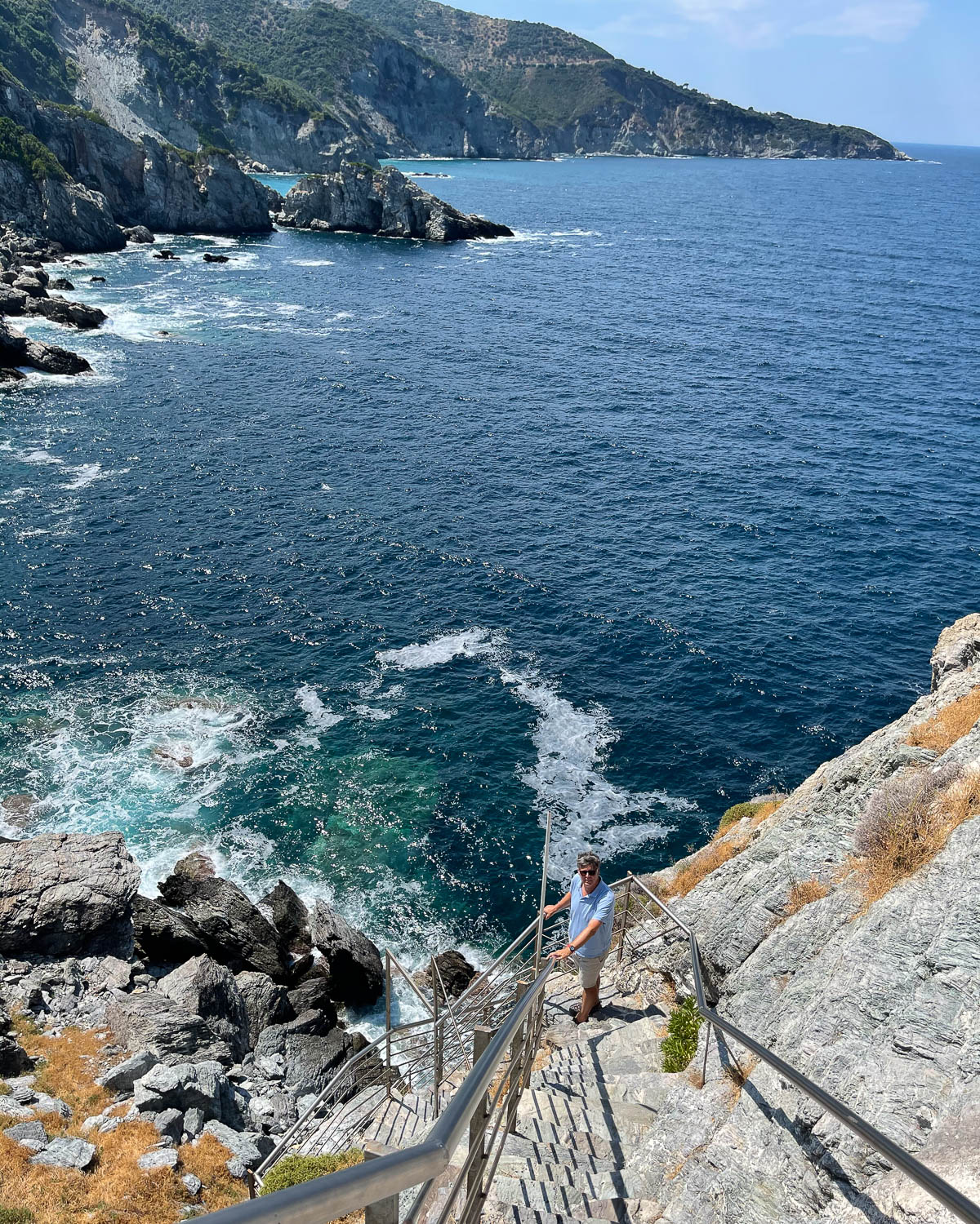 Agios Ioannis Mama Mia chapel, Skopelos Greece Photo Heatheronhertravels.com