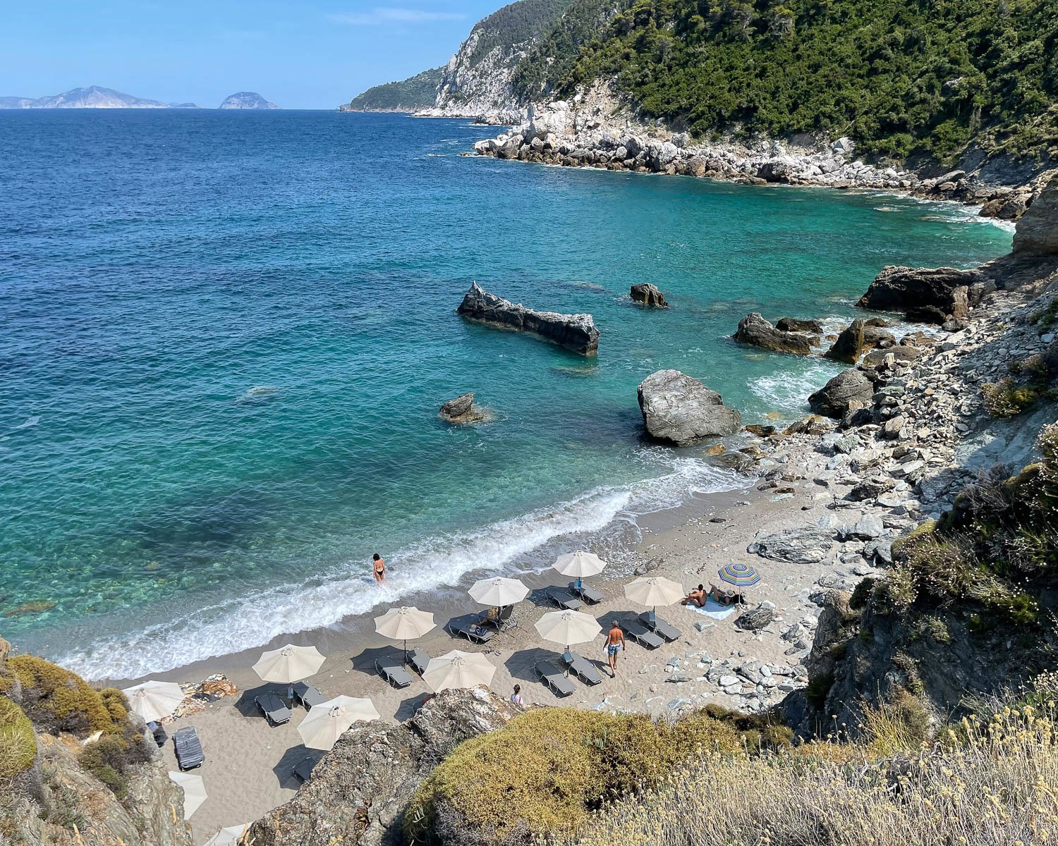 Agios Ioannis Beach Skopelos, Greece Photo Heatheronhertravels.com