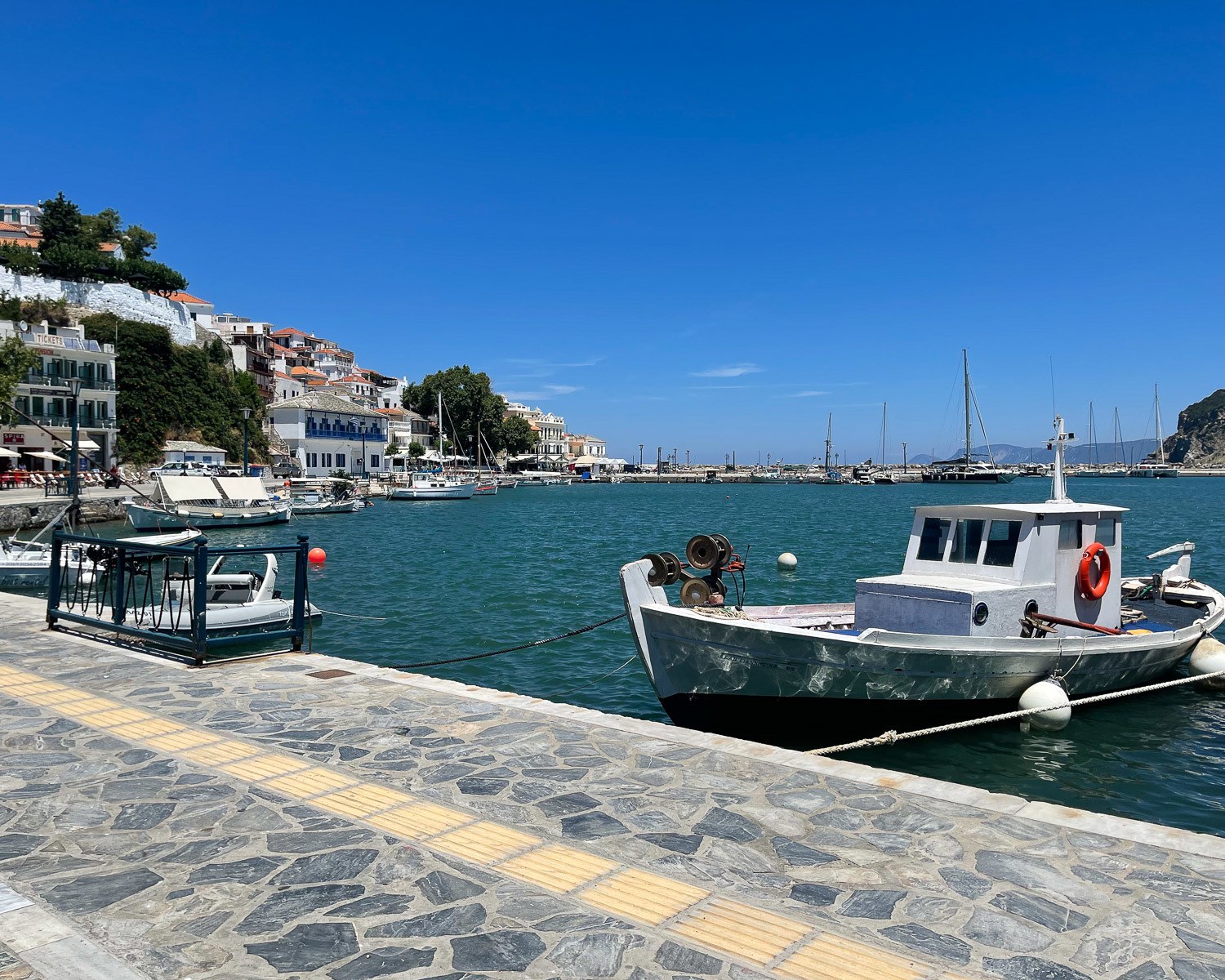 Skopelos Port Chora, Skopelos Greece Photo Heatheronhertravels.com