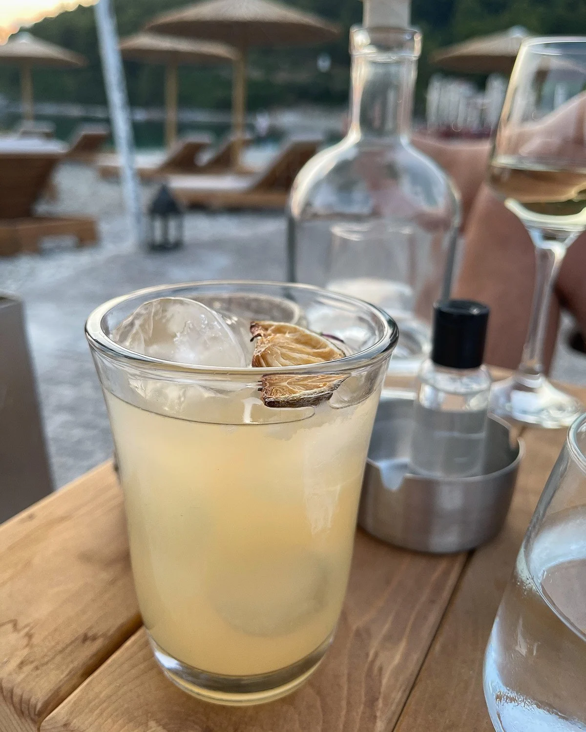 Cocktails at Kraken, Panormos Beach, Skopelos Greece