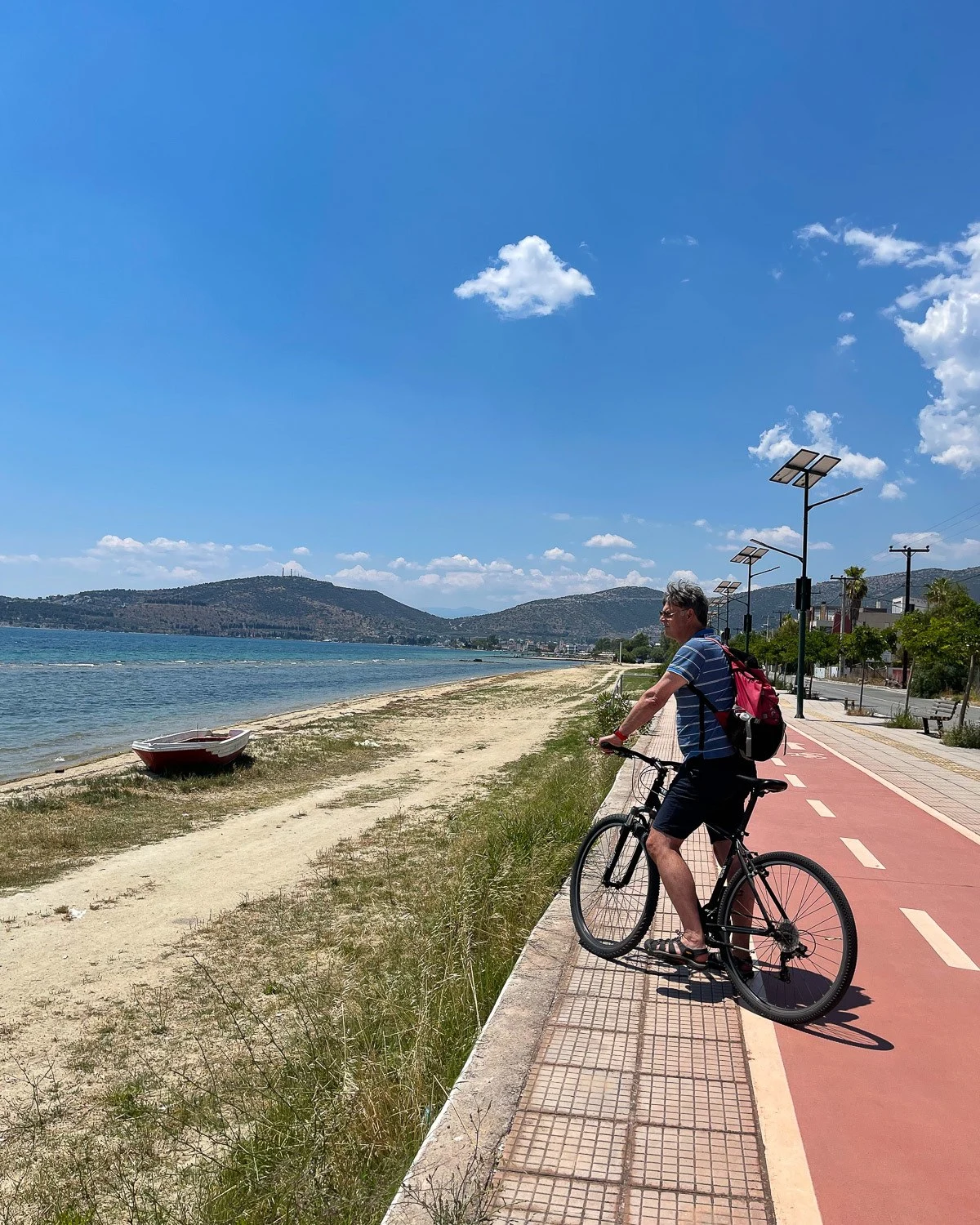 Cycling in Volos Greece Photo Heatheronhertravels.com