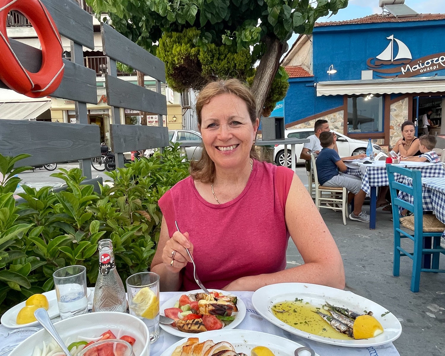 Dinner at Agria Pelion Greece Photo Heatheronhertravels.com