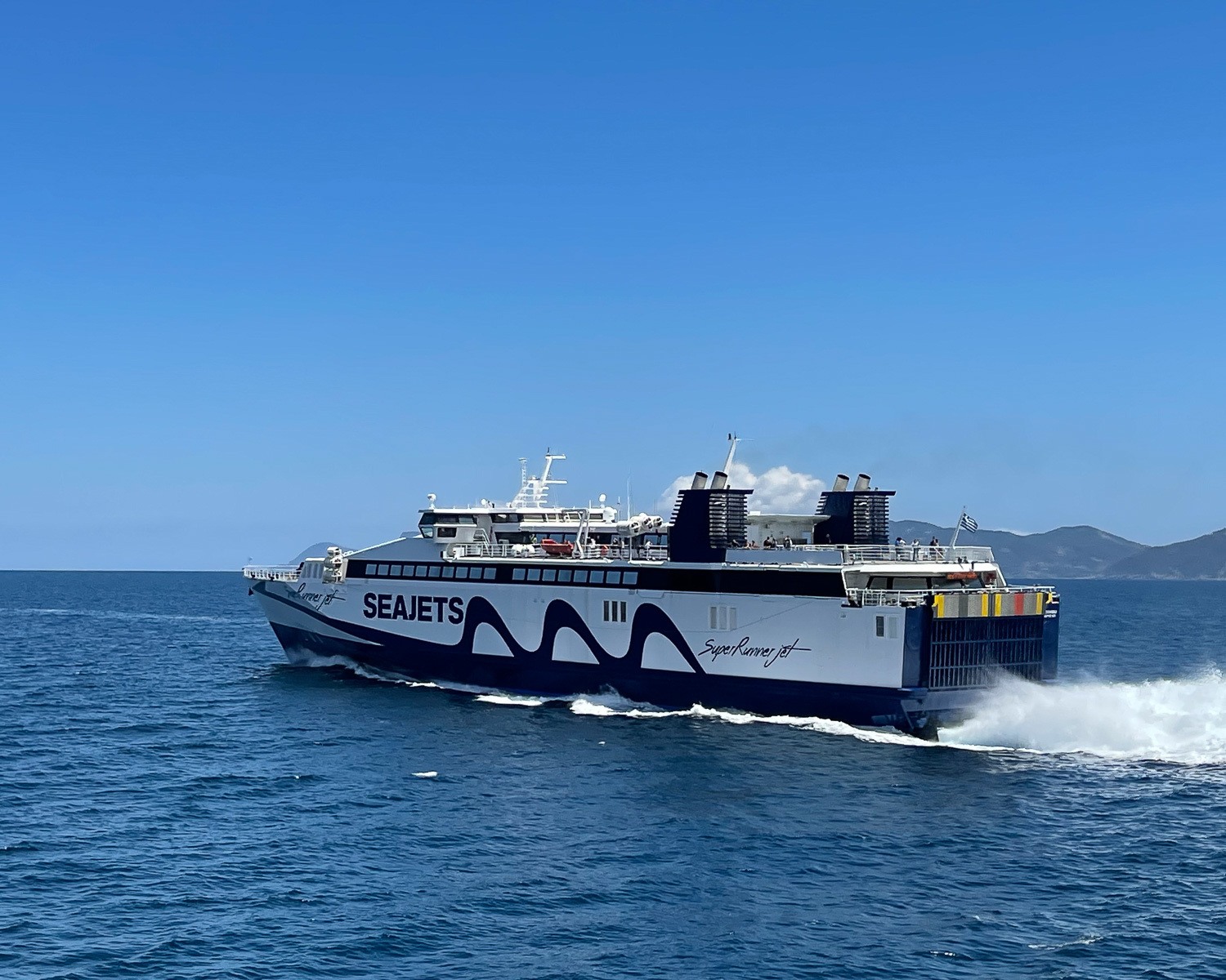 Ferry to Skopelos Greece