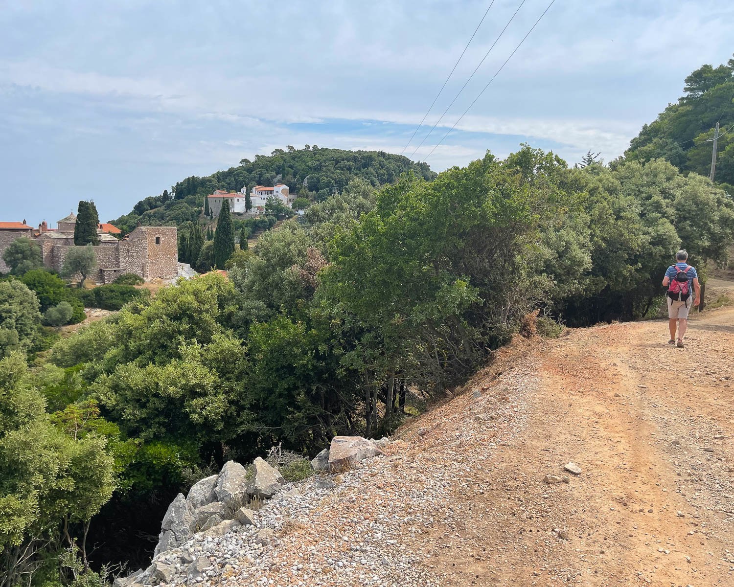 Hiking to the monasteries in Skopelos Greece