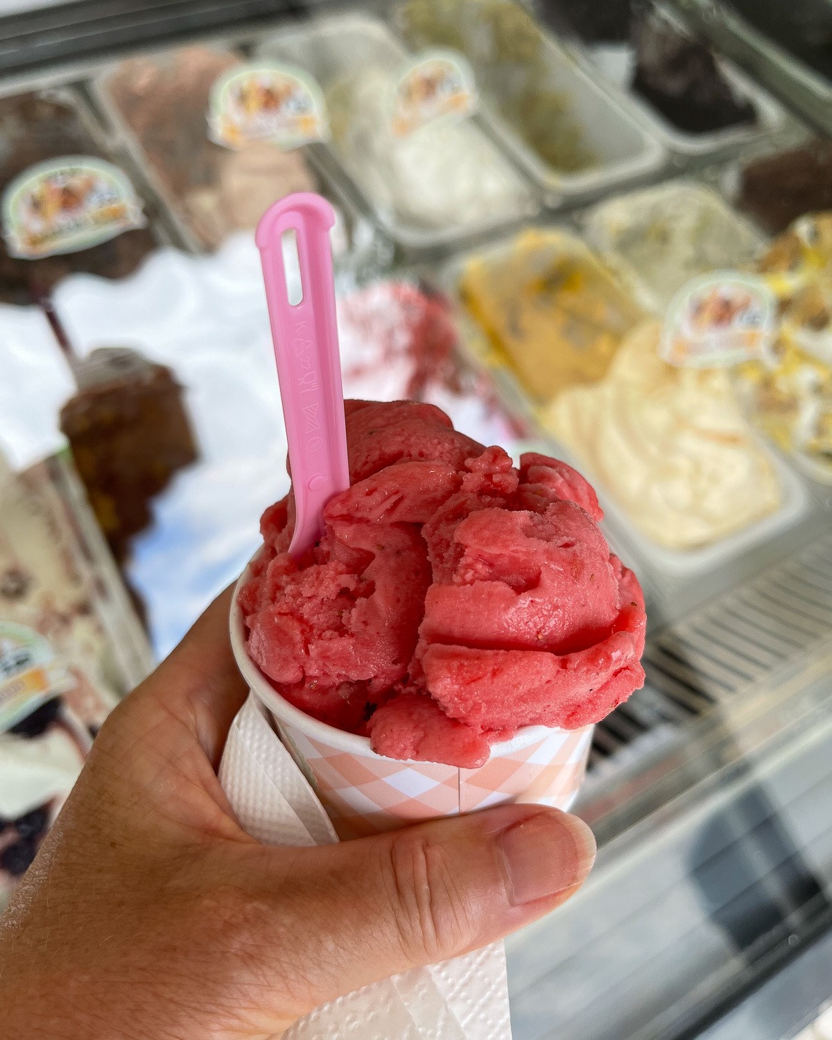 Ice cream in Skopelos Greece