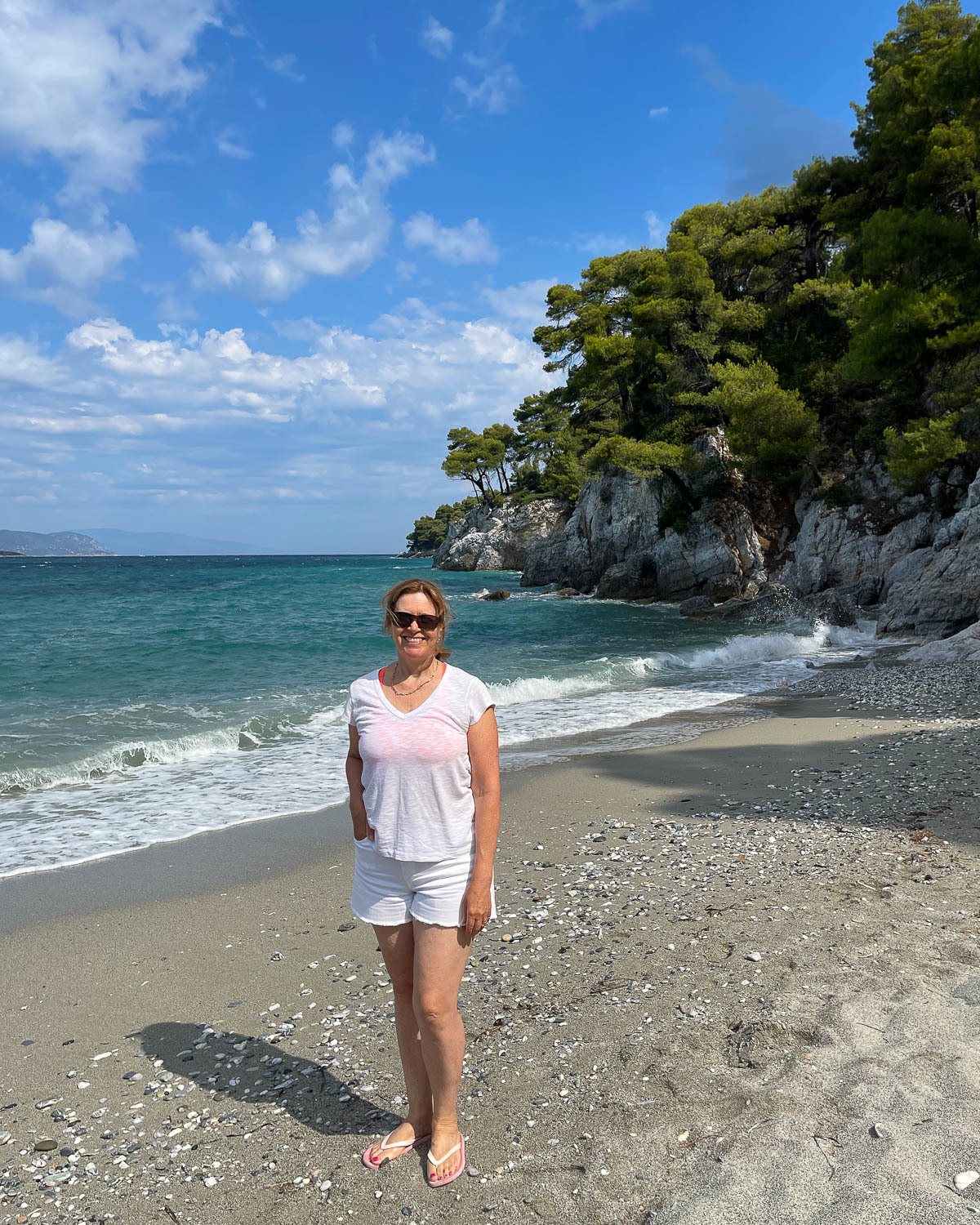 Kastani Beach Skopelos, Greece Photo Heatheronhertravels.com