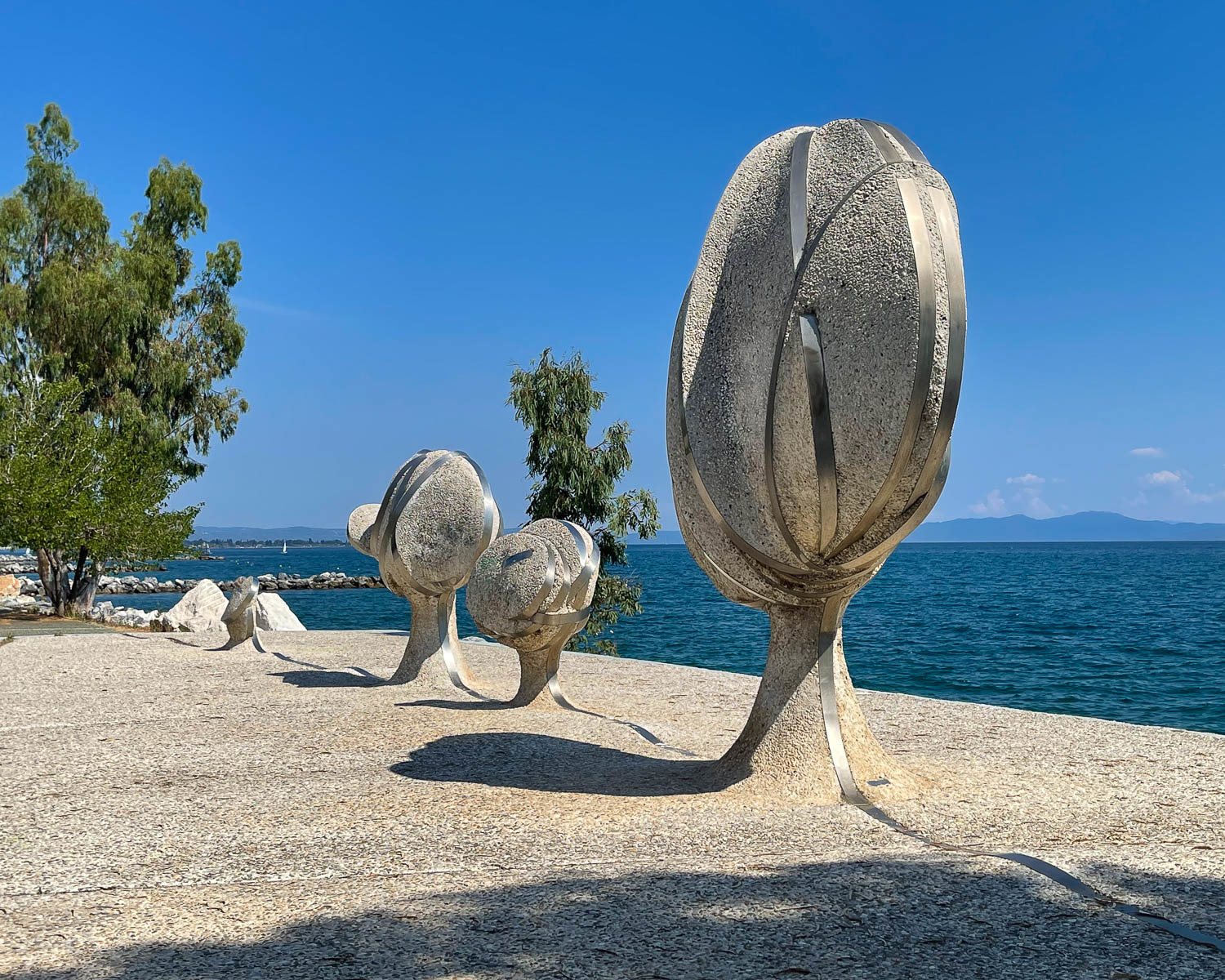 Sculptures in Volos Greece Photo Heatheronhertravels.com