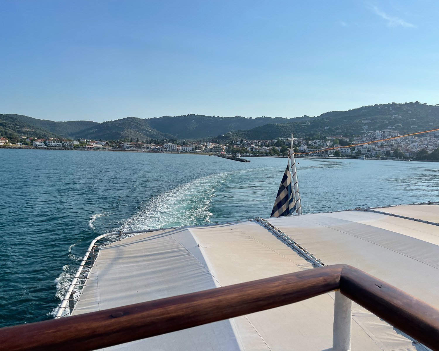 Ferry from Skopelos Greece Photo Heatheronhertravels.com