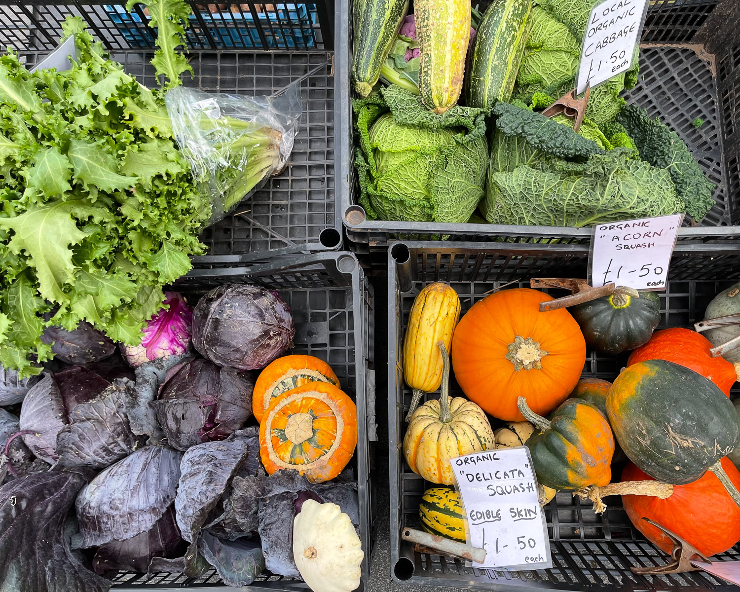 Market produce in Abergavenny Photo Heatheronhertravels.com