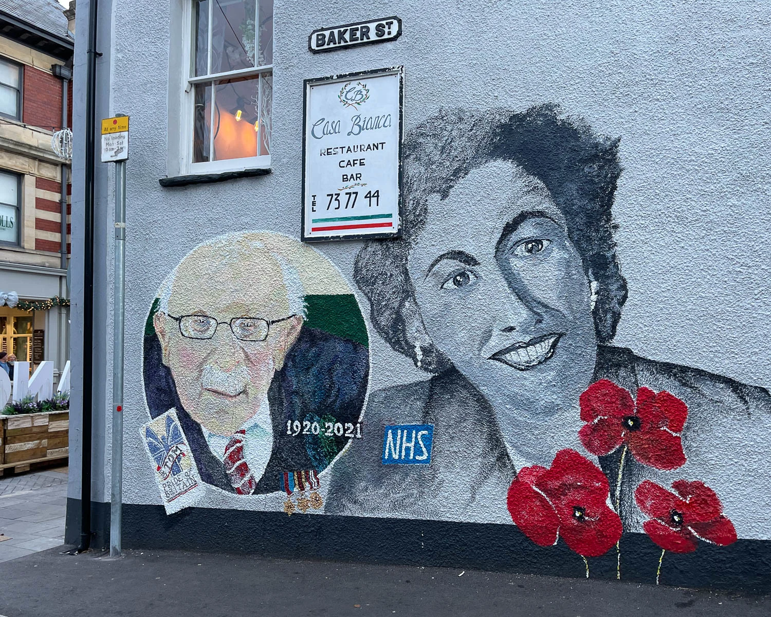 Mural in Abergavenny Wales Photo Heatheronhertravels.com