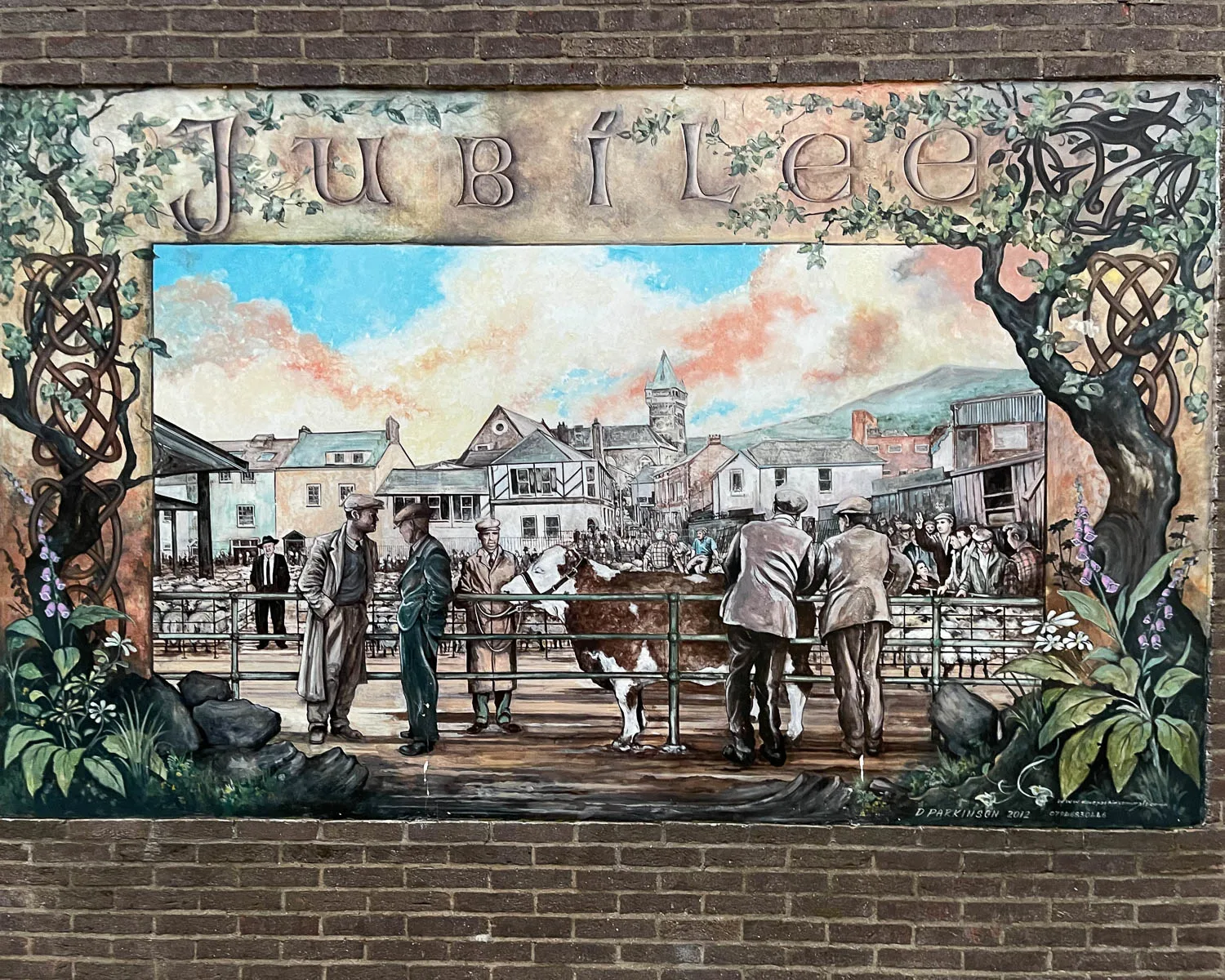 Mural in Abergavenny Wales Photo Heatheronhertravels.com