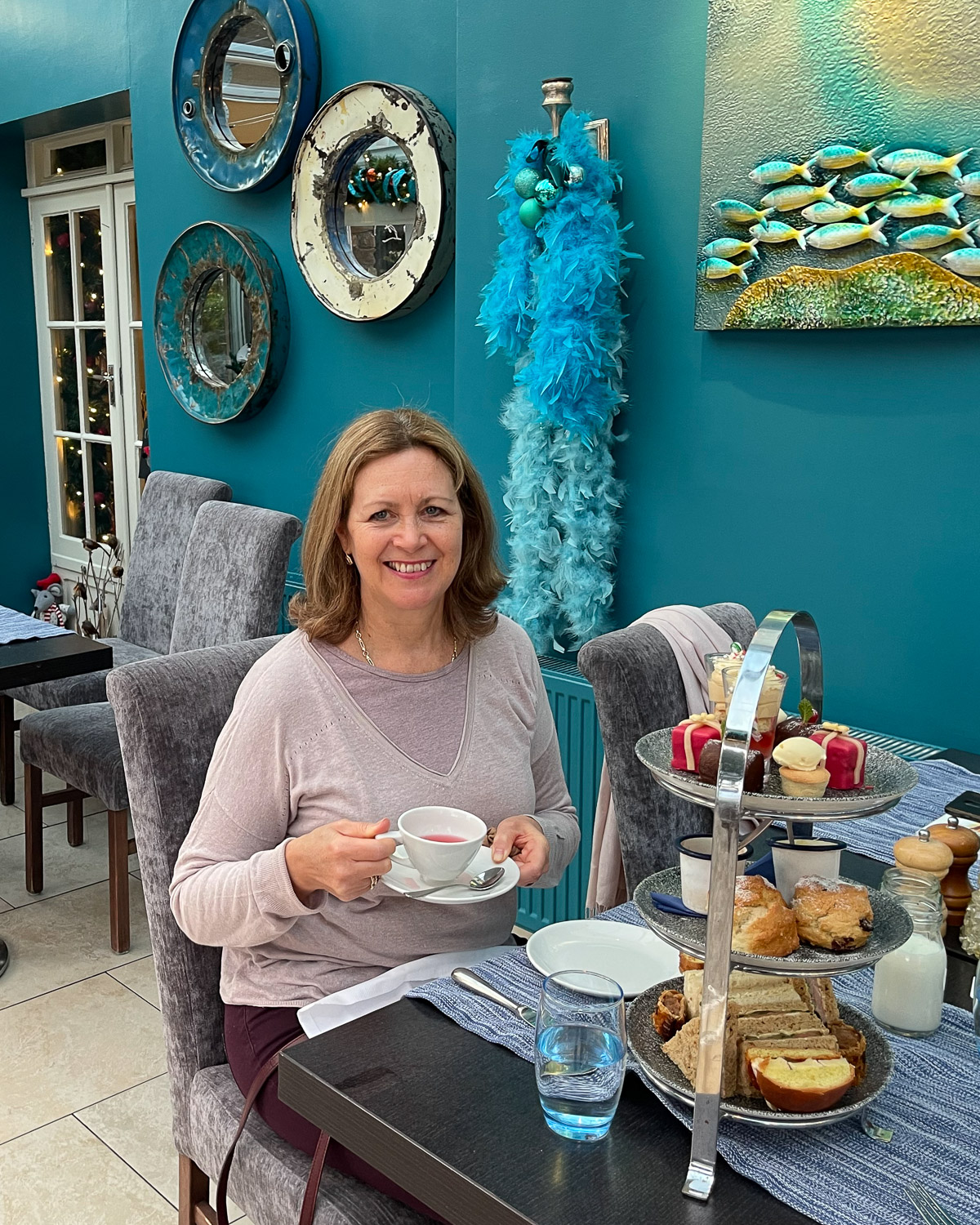 Afternoon tea at Talland Bay Hotel in Cornwall Photo Heatheronhertravels.com