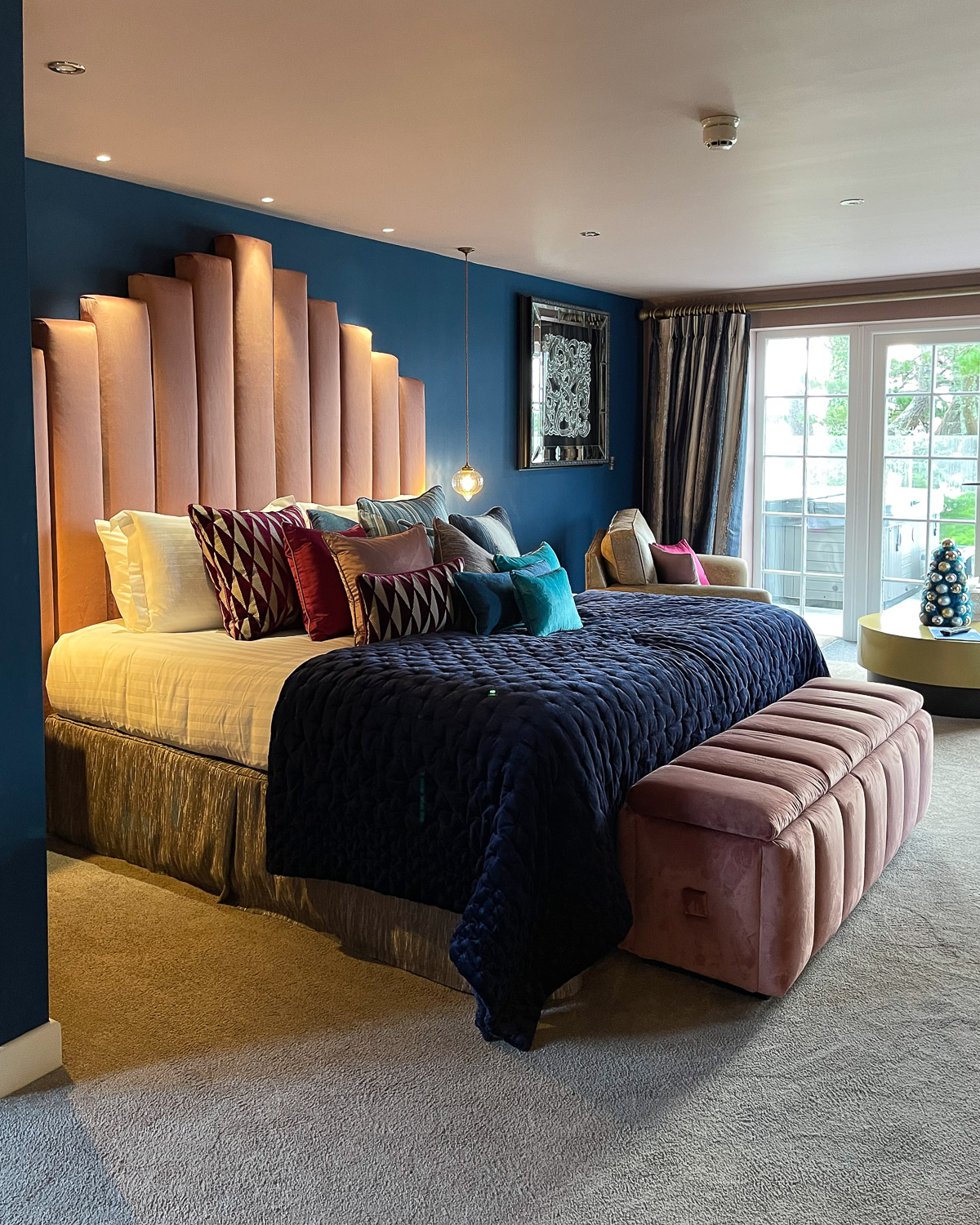 Bedroom at Talland Bay Hotel in Cornwall Photo Heatheronhertravels.com