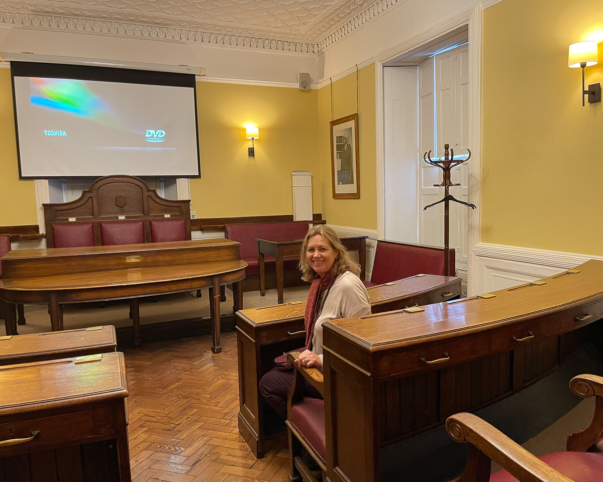 Council Chamber at Bedwellty House Tredgar Wales Photo Heatheronhertravels.com