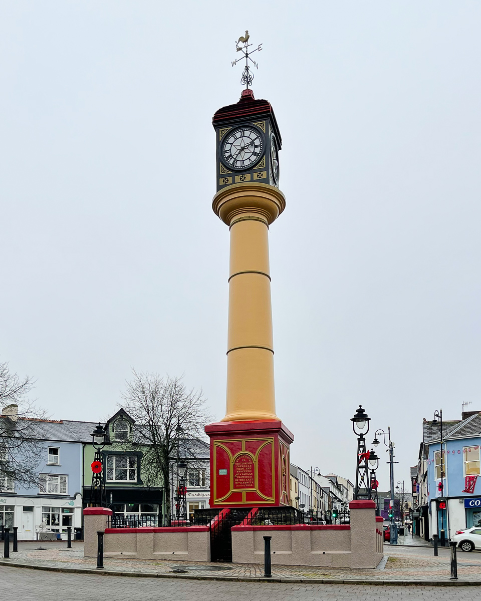 Town Clock at Tredegar Wales Photo Heatheronhertravels.com