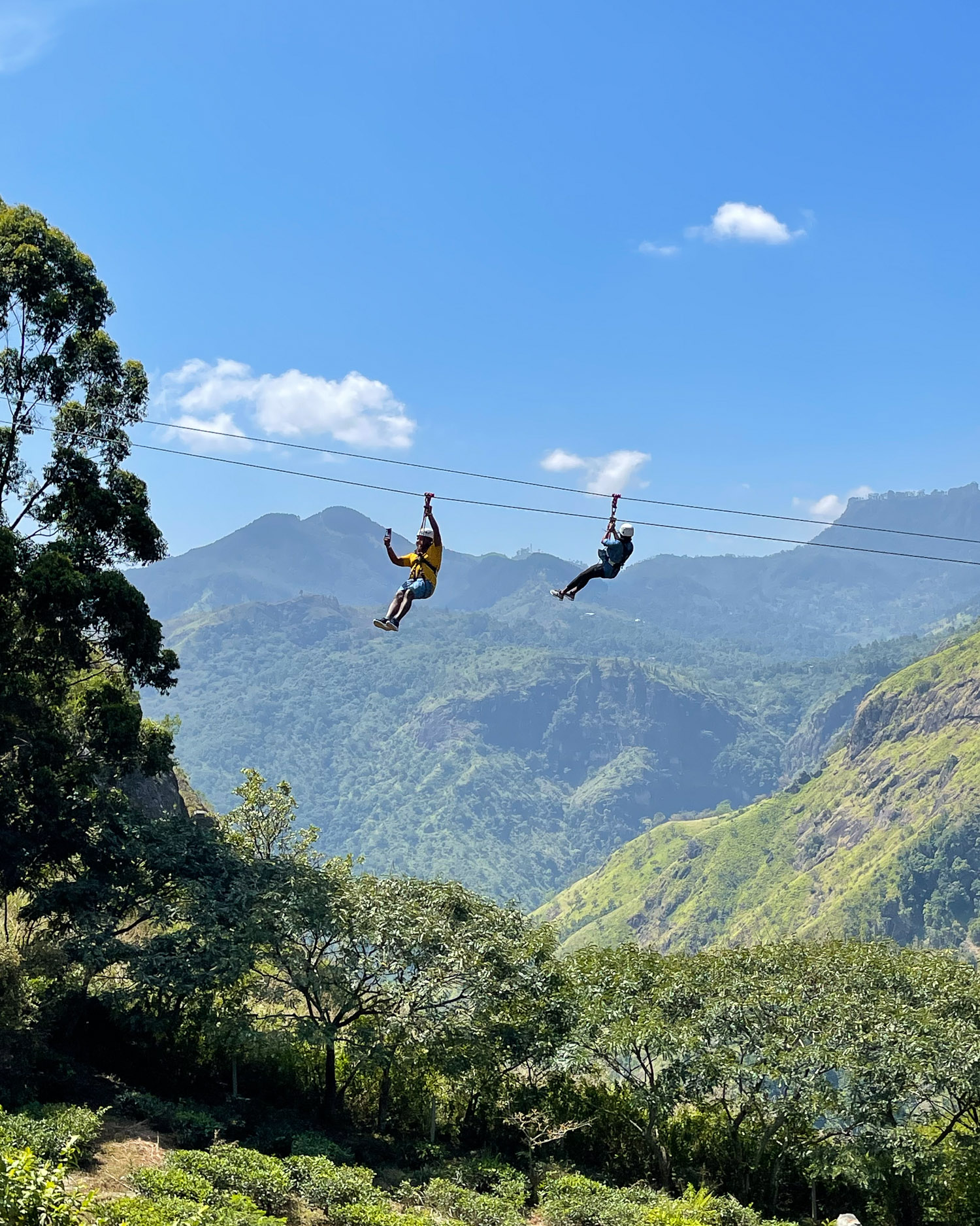 Flying Ravena zipwire in Ella in Sri Lanka Photo Heatheronhertravels.com