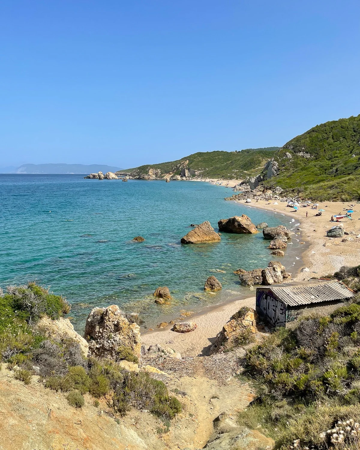 Potistika beach in the Pelion Greece Photo Heatheronhertravels.com