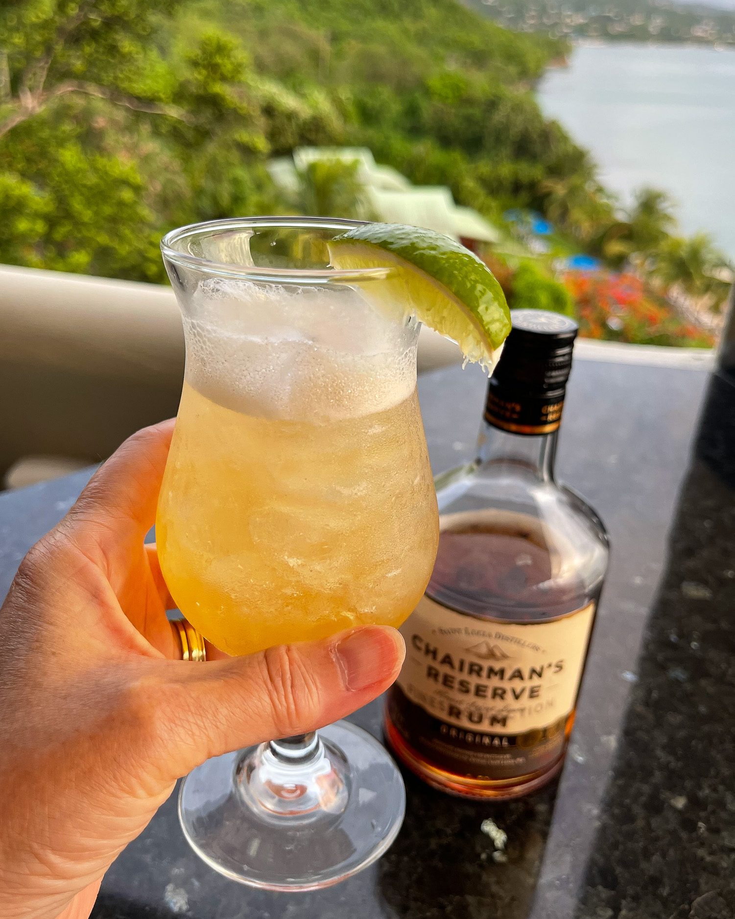 Rum cocktail Calabash Cove Saint Lucia Photo Heatheronhertravels.com