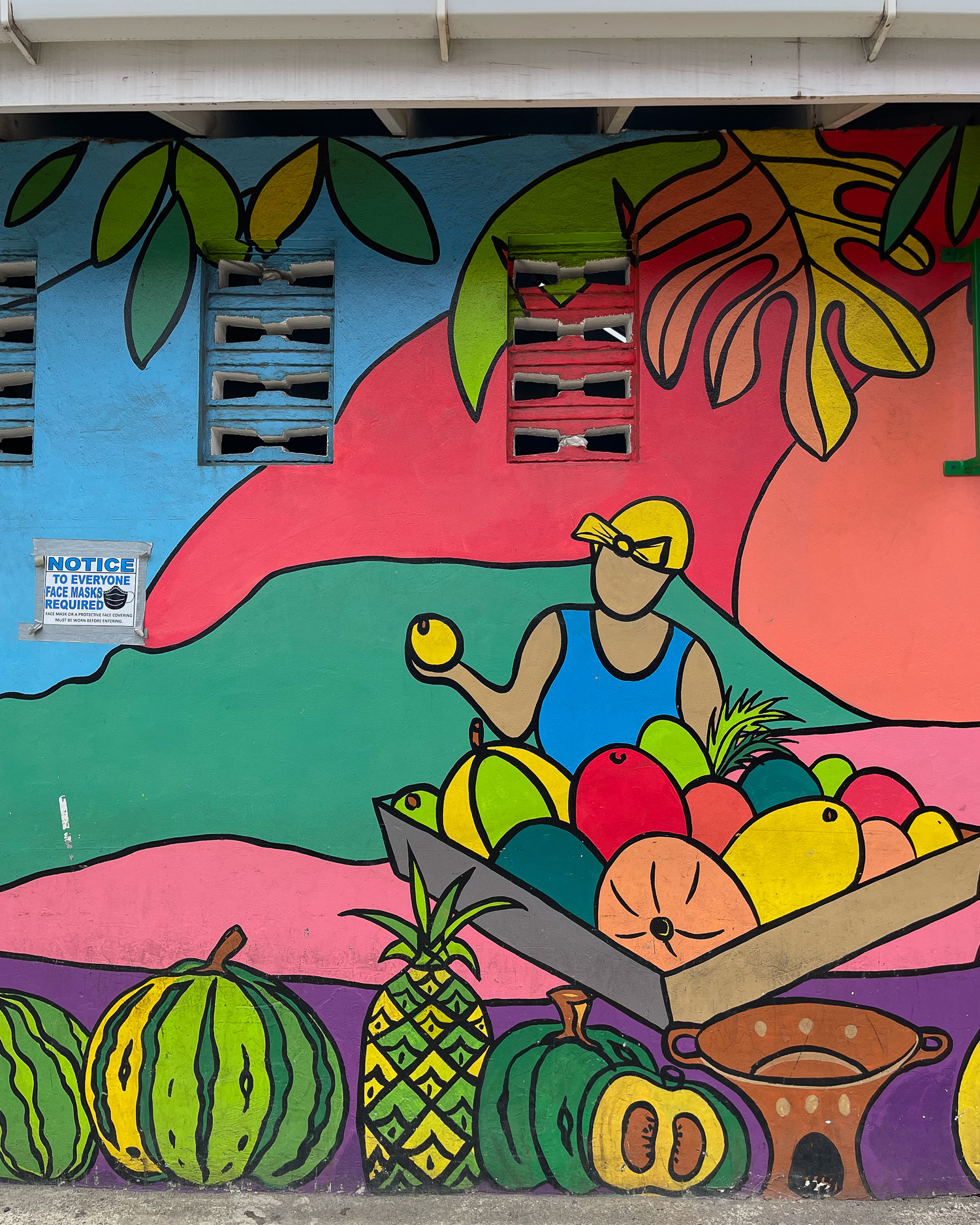 Sakey Mural Castries Market Saint Lucia Photo Heatheronhertravels.com