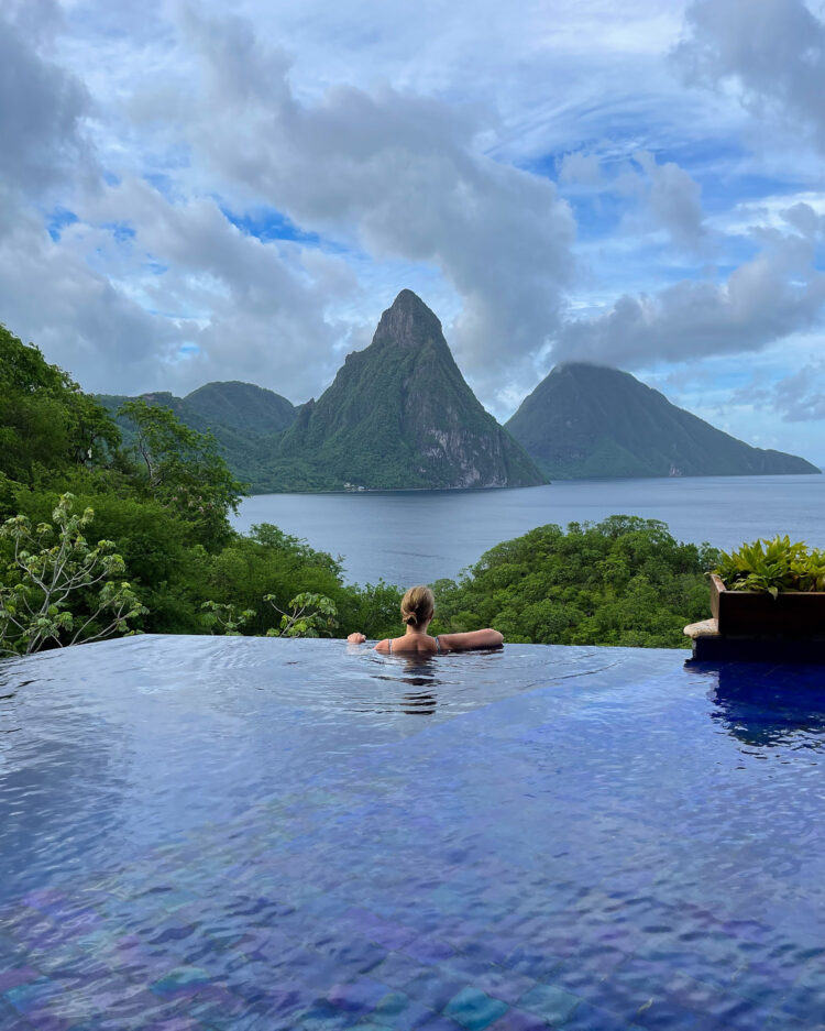 Infinity Pool at Jade Mountain St Lucia Photo Heatheronhertravels.com