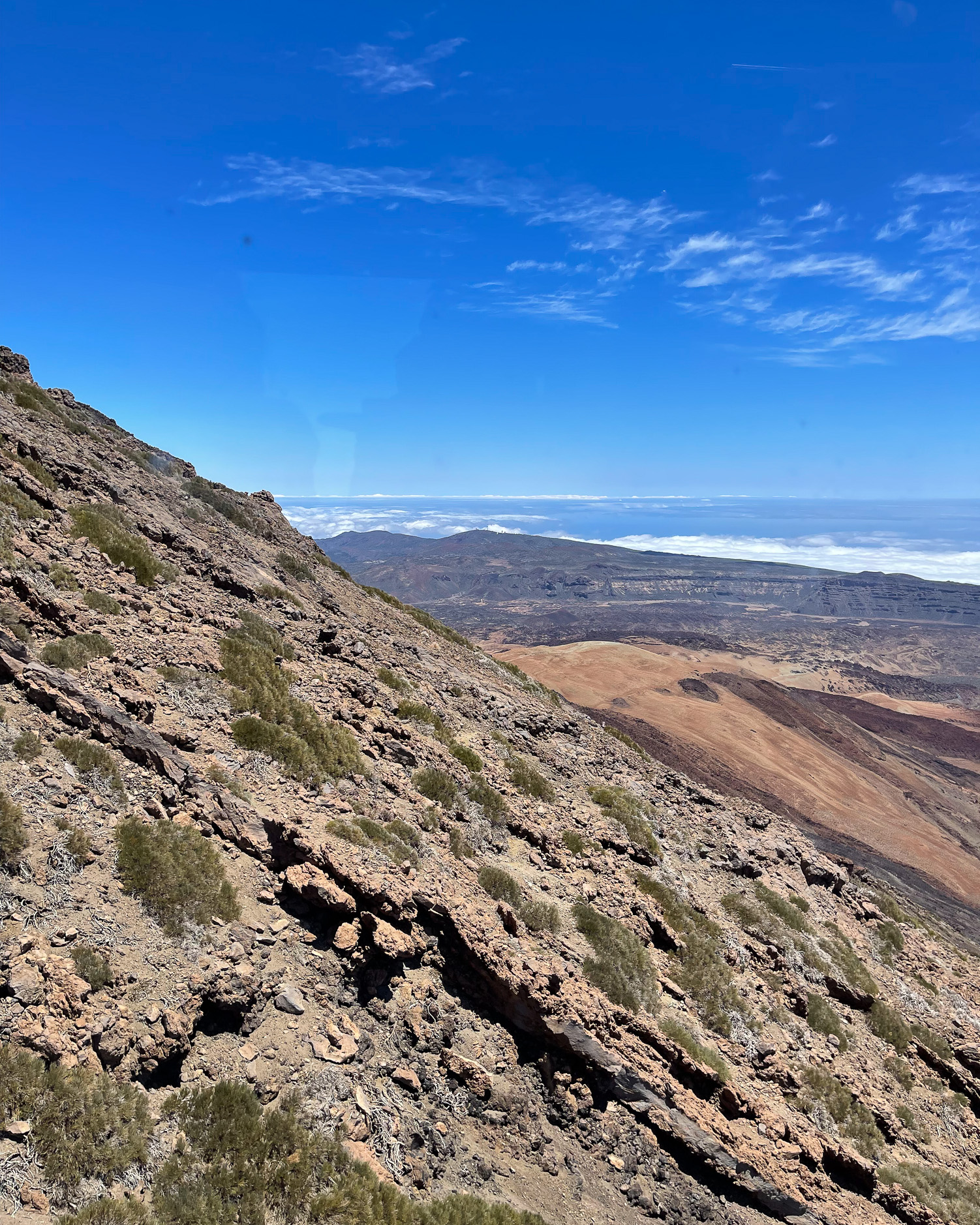 View from the cable car Teide National Park Tenerife Photo Heatheronhertravels.com